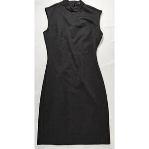 Forever 21 Black Sleeveless Mock Neck Sheath Dress NWT Size Small